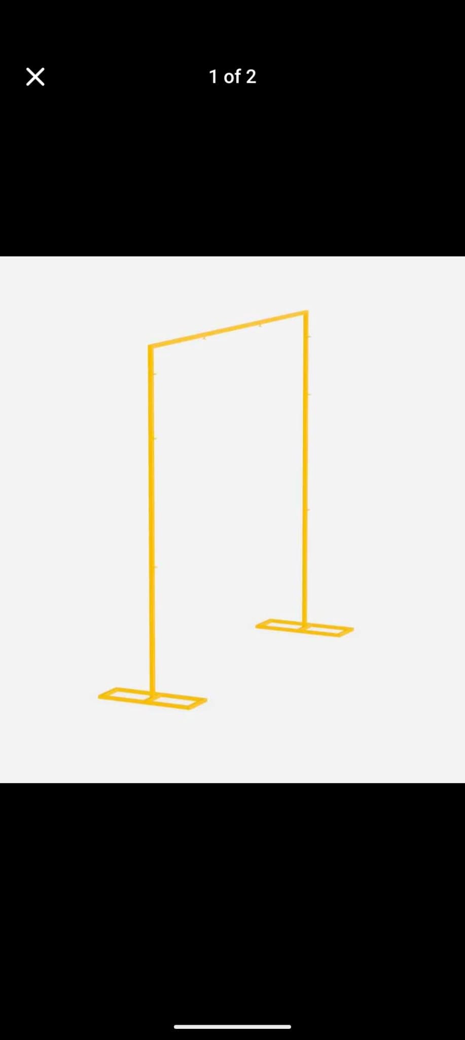 Backdrop- Gold Rectangular 8ft x 8ft light weight — rental product photo