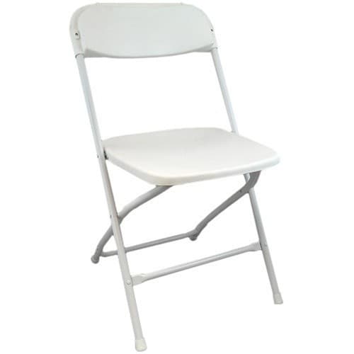 Chair - Basic Folding White — rental product photo